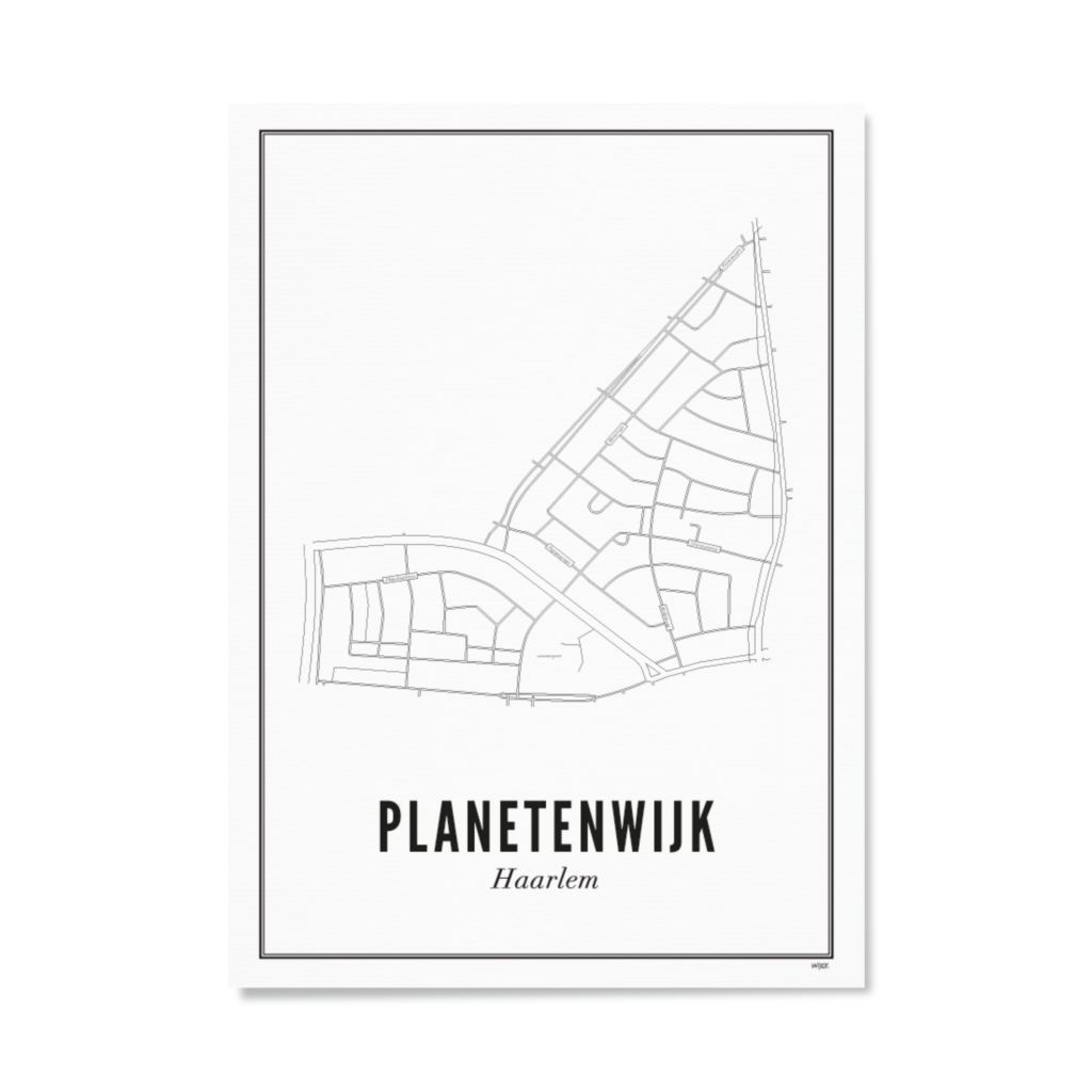 Poster von Haarlem - Planetenwijk | WIJCK.