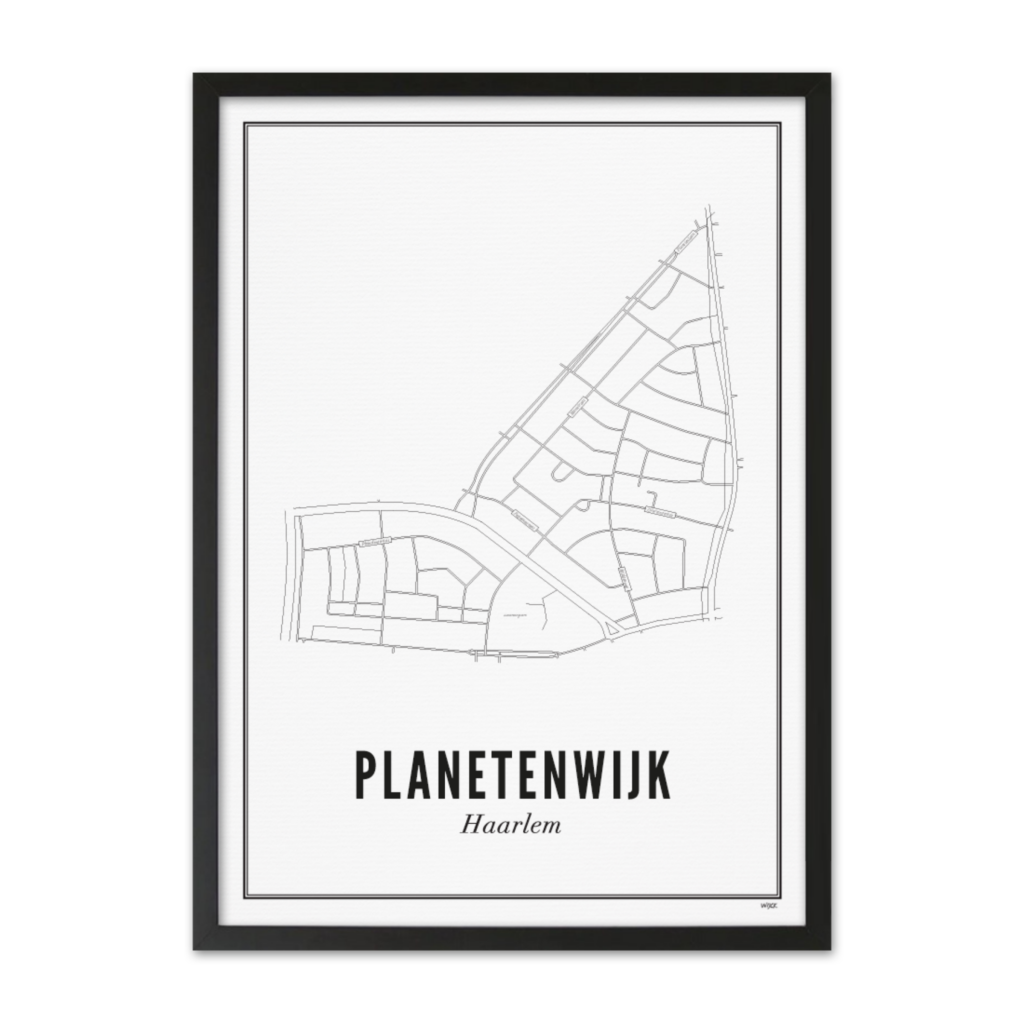 Poster von Haarlem - Planetenwijk | WIJCK.