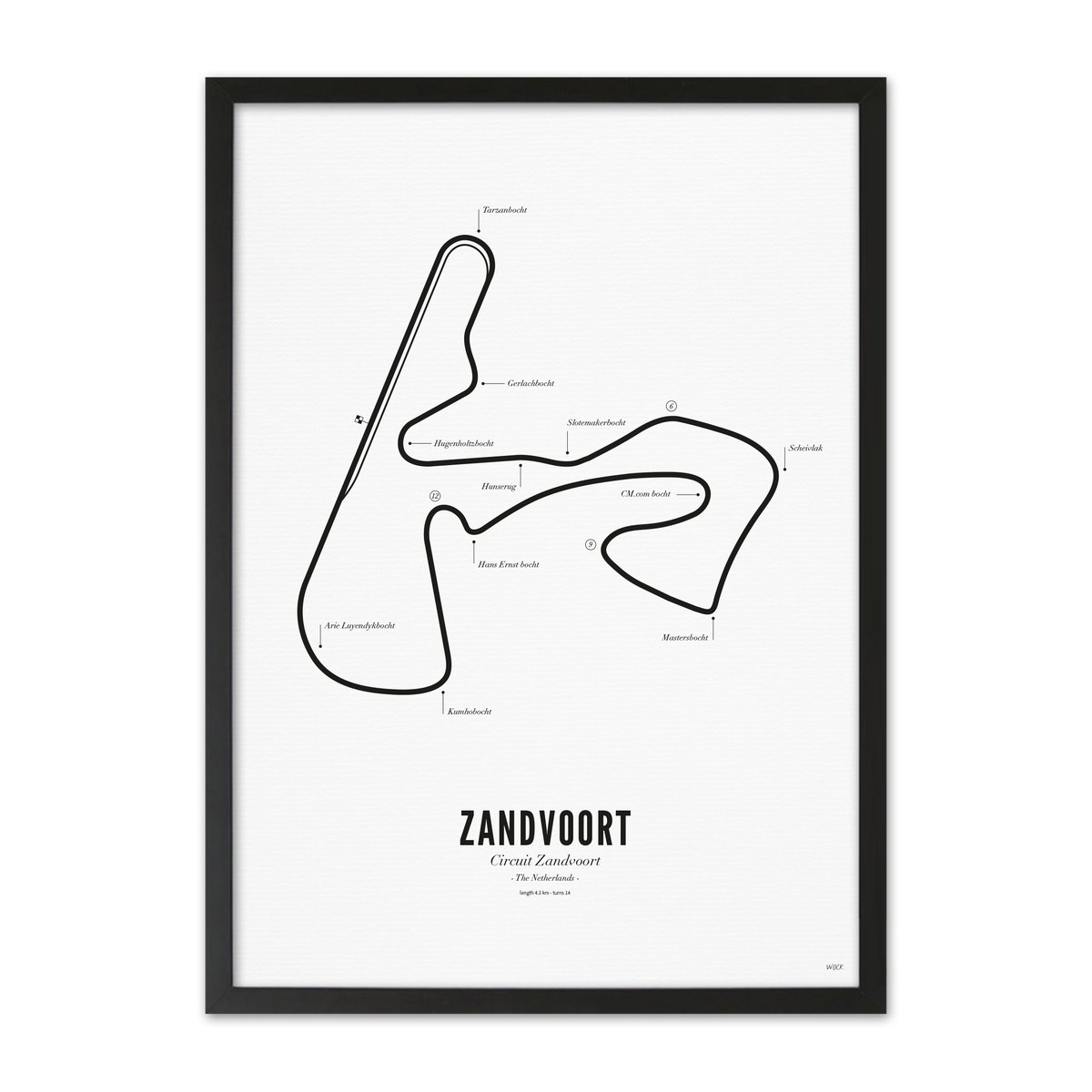 Officiële Circuit Zandvoort Poster | WIJCK.