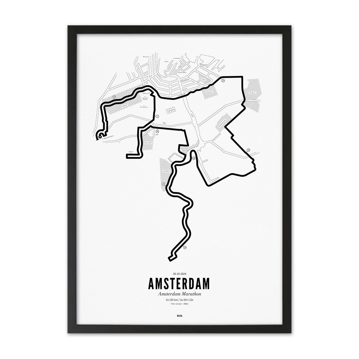 Affiches de Marathon Amsterdam 2024 | WIJCK.