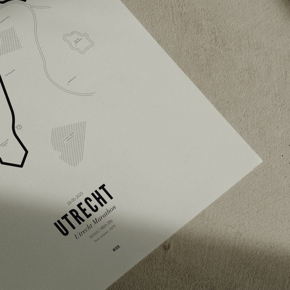 Poster van 10km Marathon Utrecht 2025 | WIJCK. 
