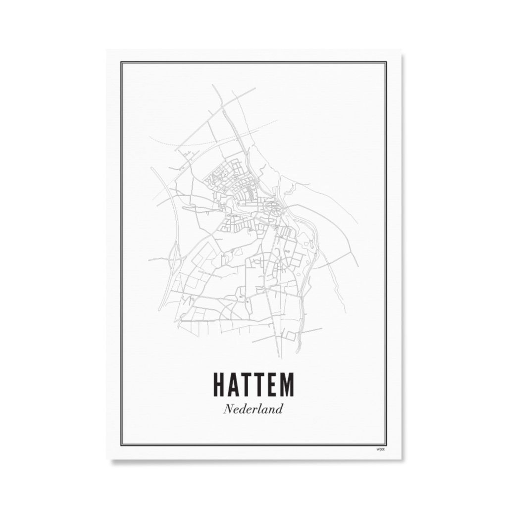 Poster von Hattem - Stadt | WIJCK.