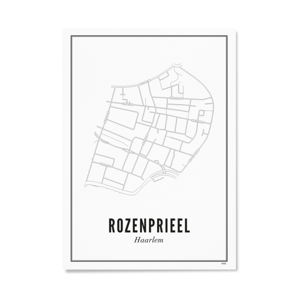 Poster van Haarlem - Rozenprieel | WIJCK. 