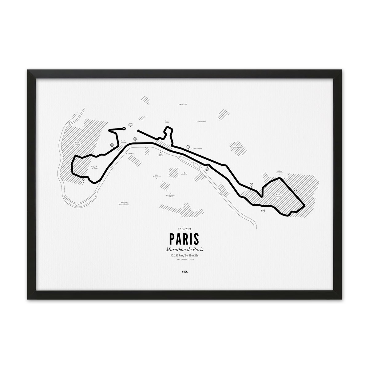Poster van Marathon Paris 2024 | WIJCK. 