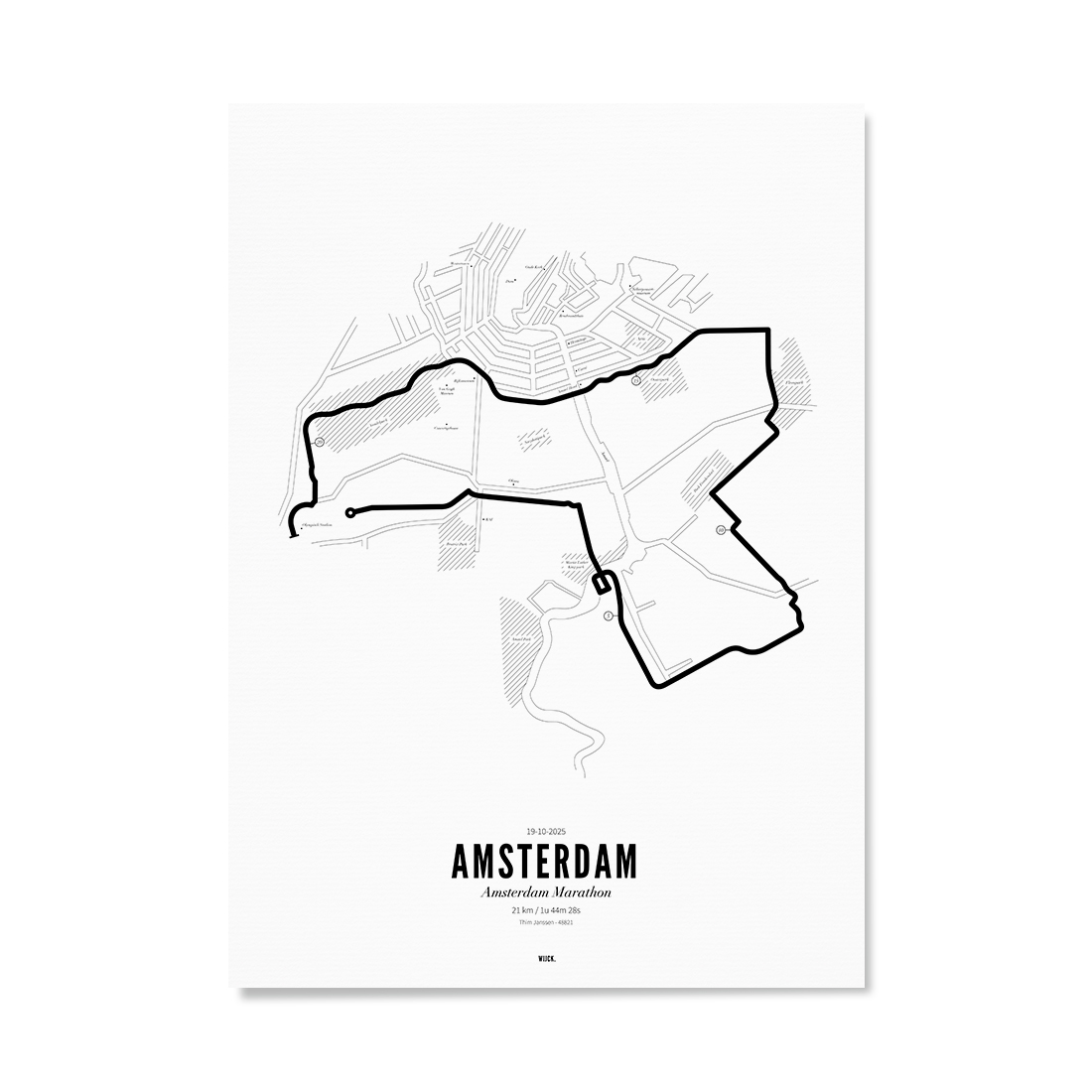 Poster von Halb marathon Amsterdam 2025 | WIJCK.