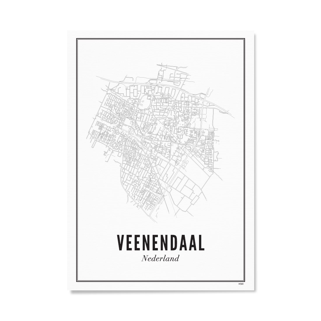 Poster von Veenendaal - Stadt | WIJCK.