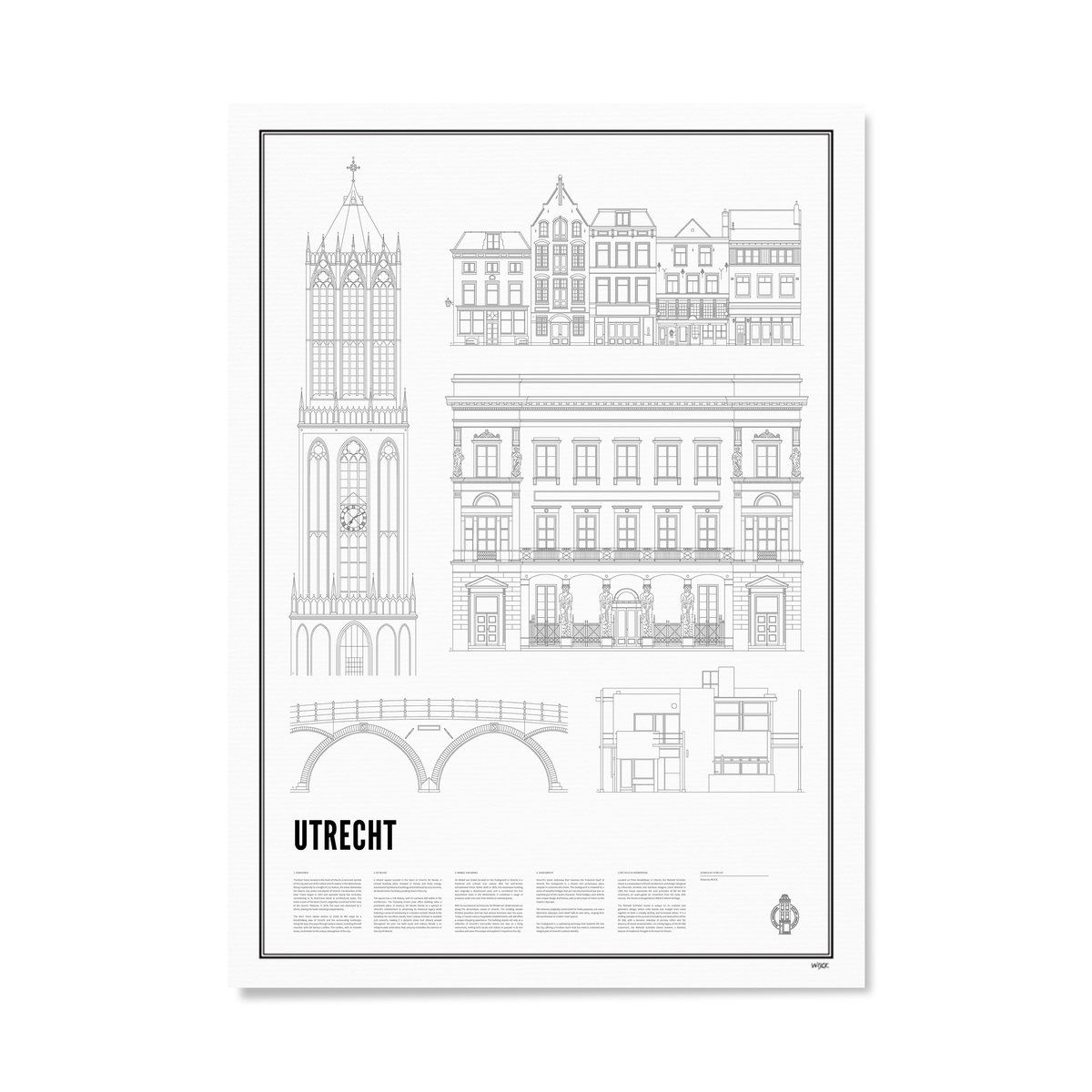 Poster von Iconics of Utrecht | WIJCK.