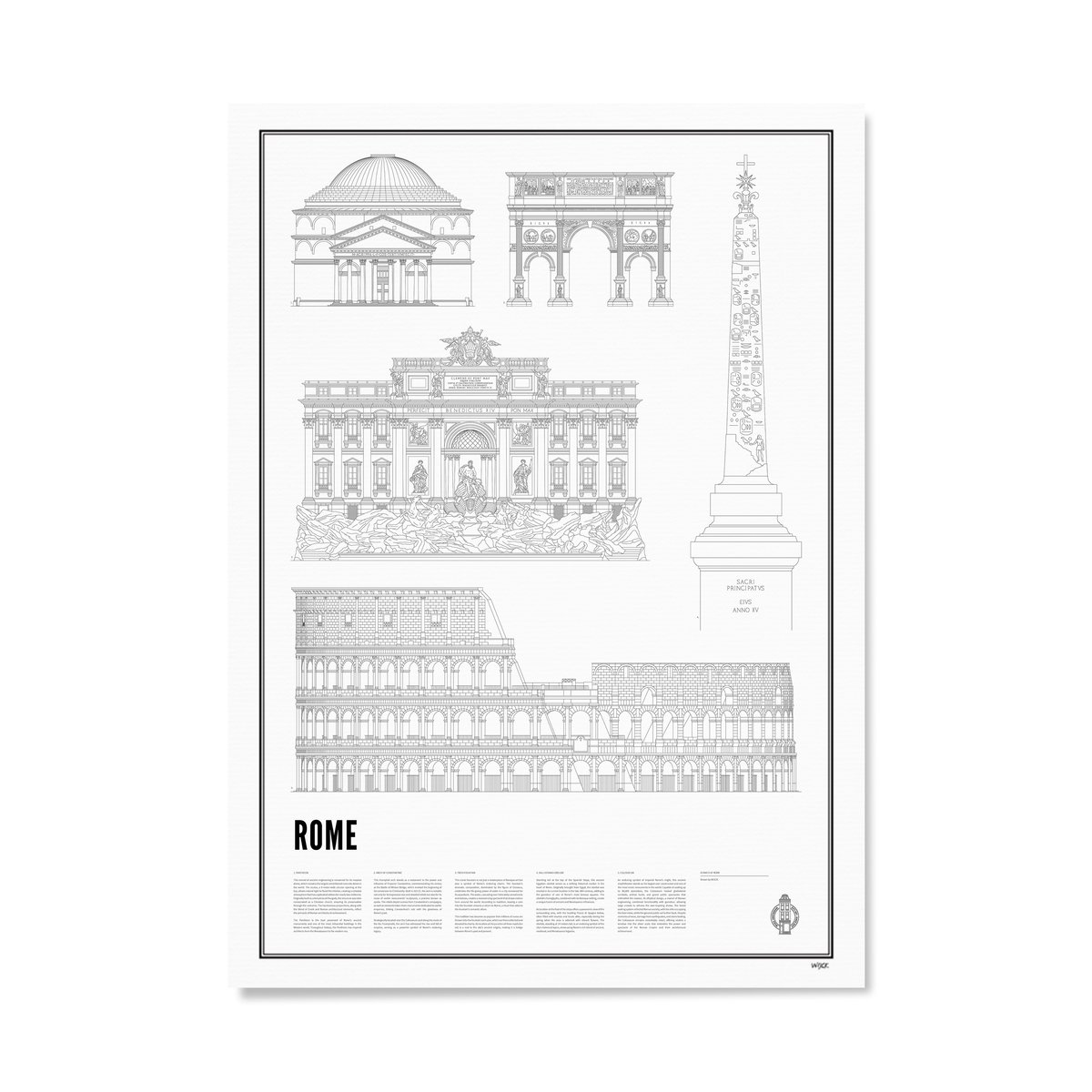 Poster von Iconics of Rome | WIJCK.