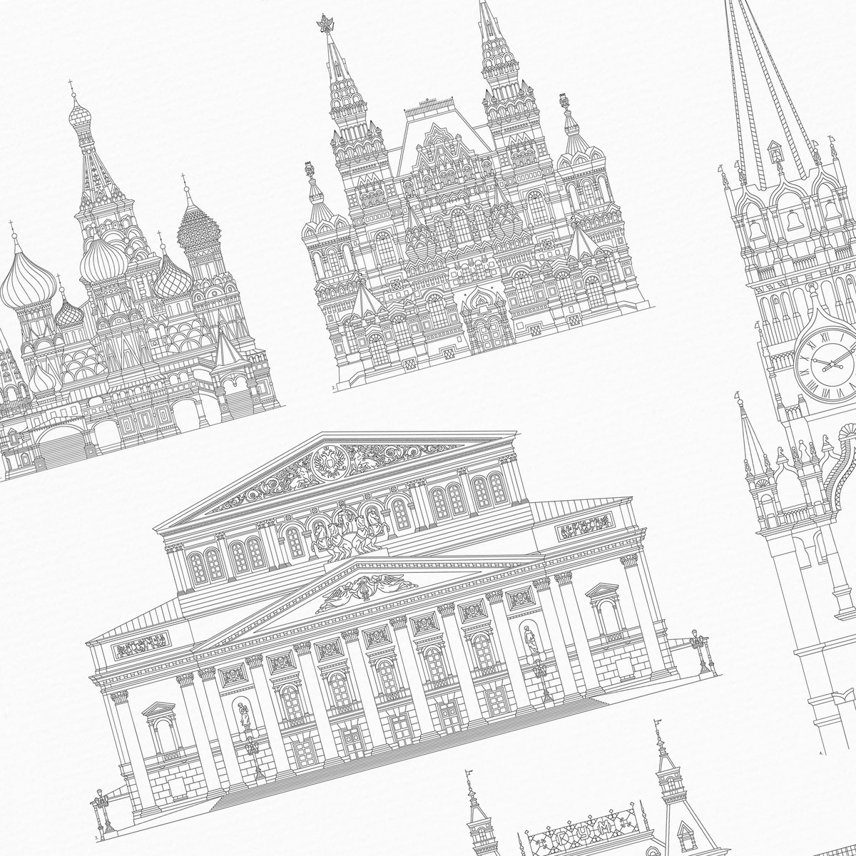 Poster von Iconics of Moscow | WIJCK.