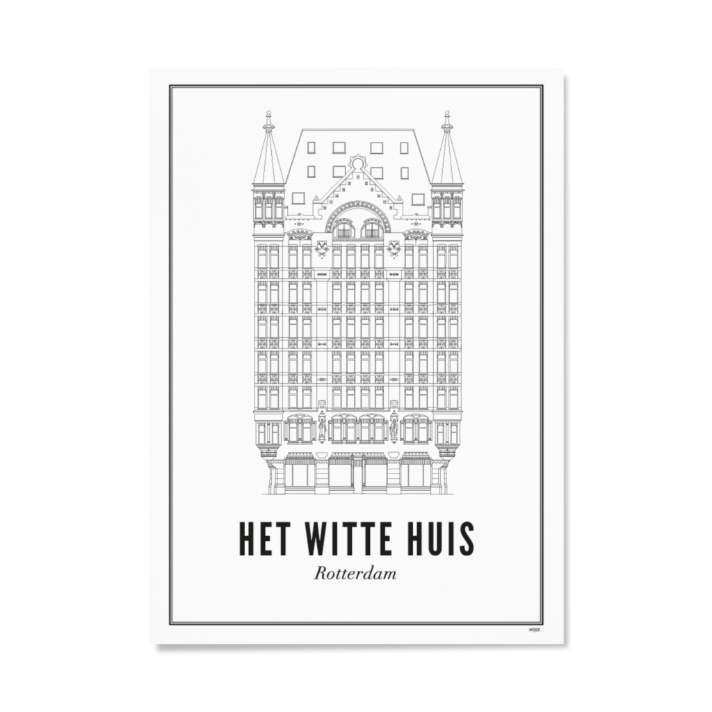 Poster van Rotterdam - Het Witte Huis | WIJCK. 