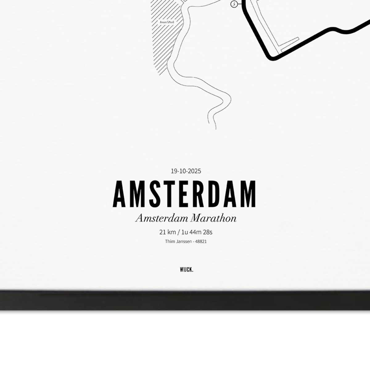 Poster von Halb marathon Amsterdam 2025 | WIJCK.