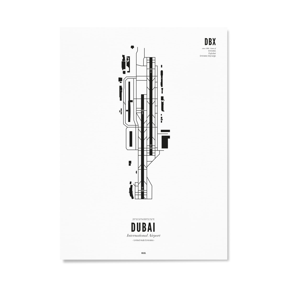 Poster von Flughafen Dubai | WIJCK.