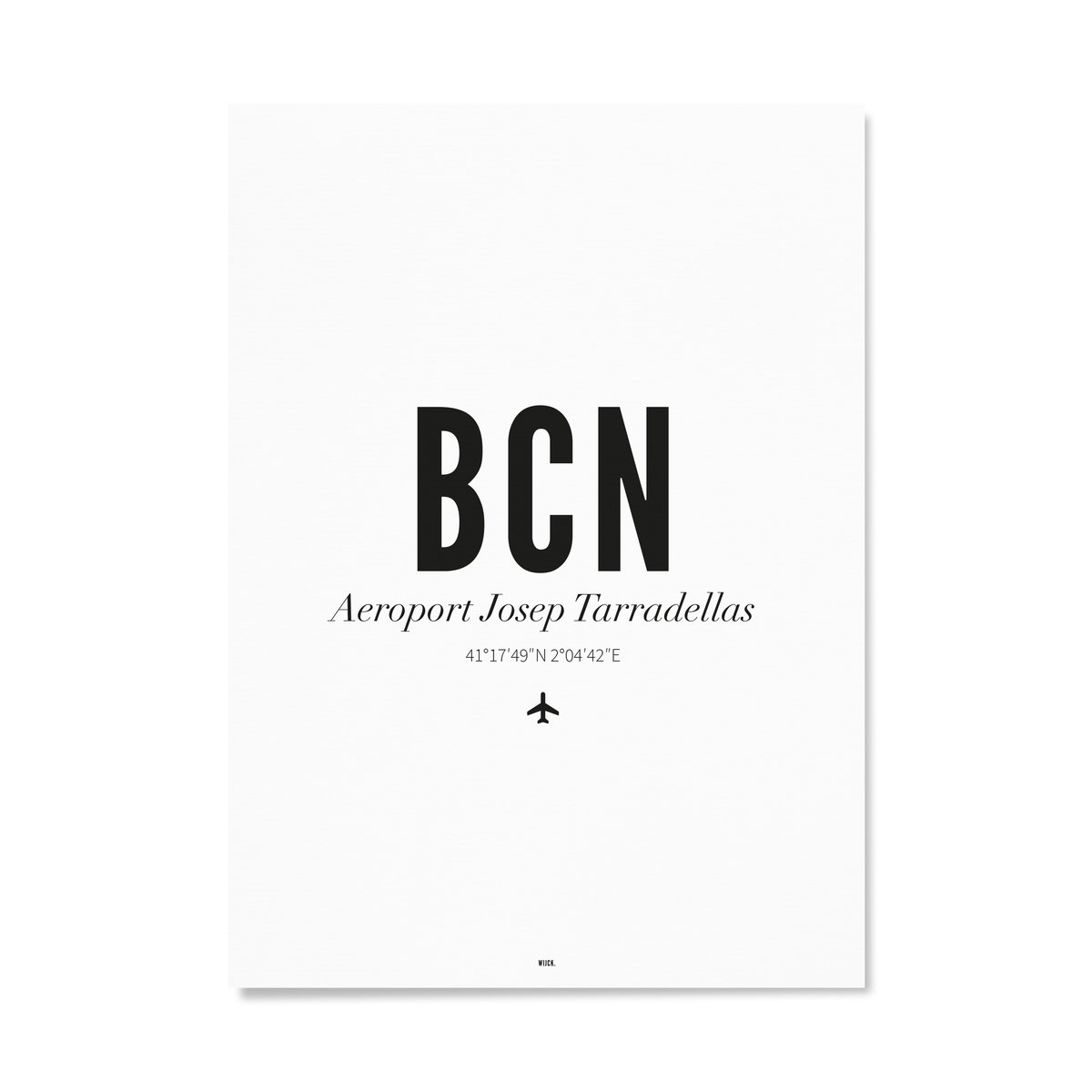 Poster von Flughafen Barcelona | WIJCK.