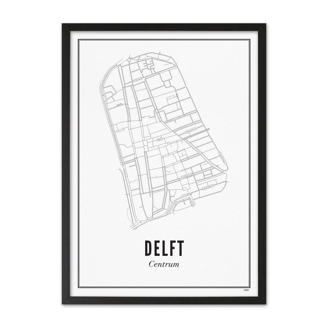 Poster of Delft - Centre | WIJCK.