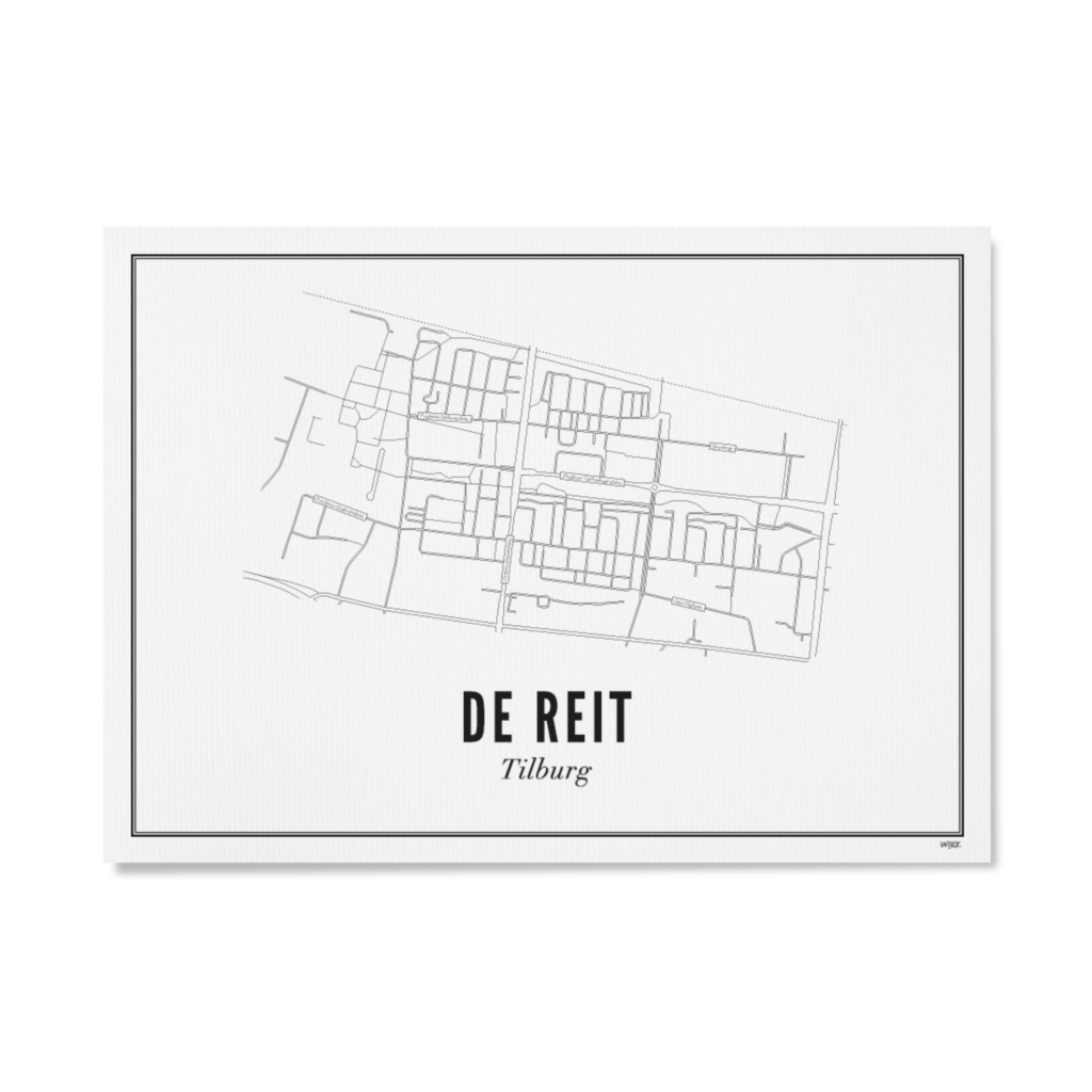 Poster van Tilburg - De Reit | WIJCK. 