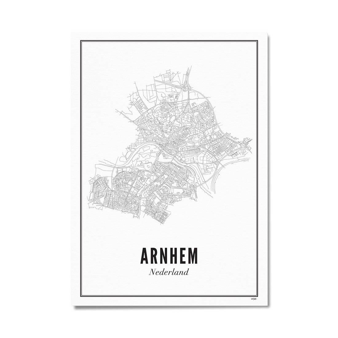 Poster von Arnhem - Stadt | WIJCK.
