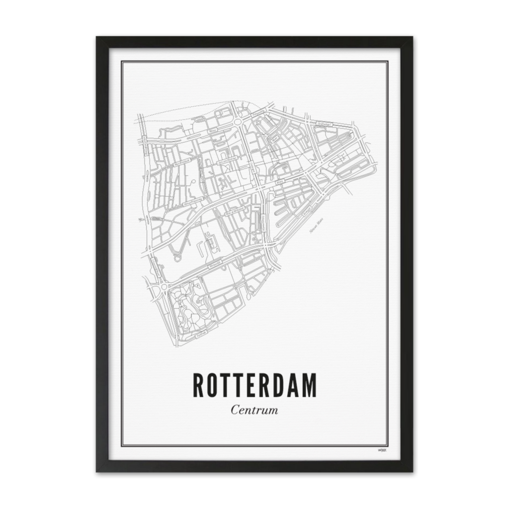 Poster van Rotterdam - Centrum | WIJCK. 