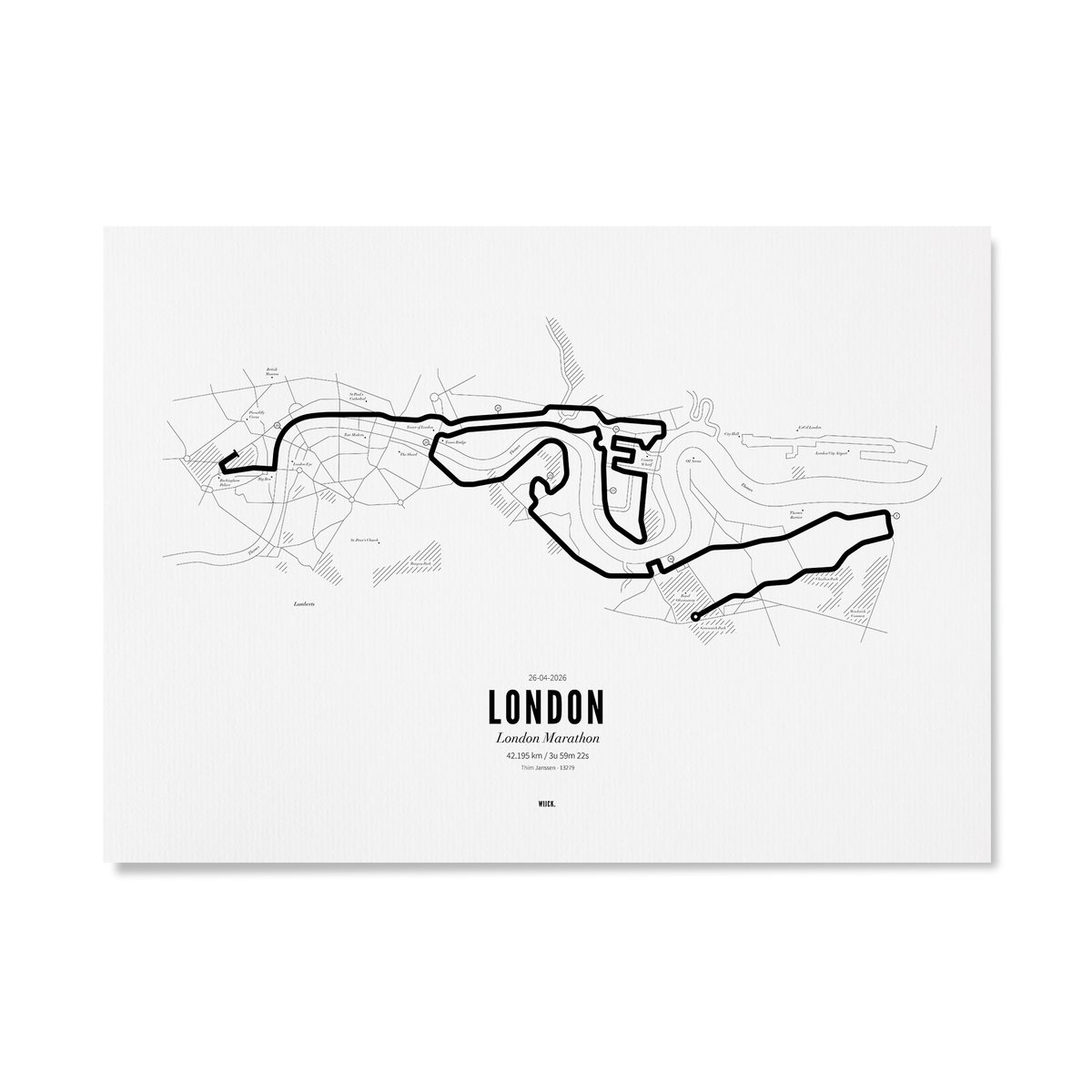 Affiches de Marathon London 2026 | WIJCK.