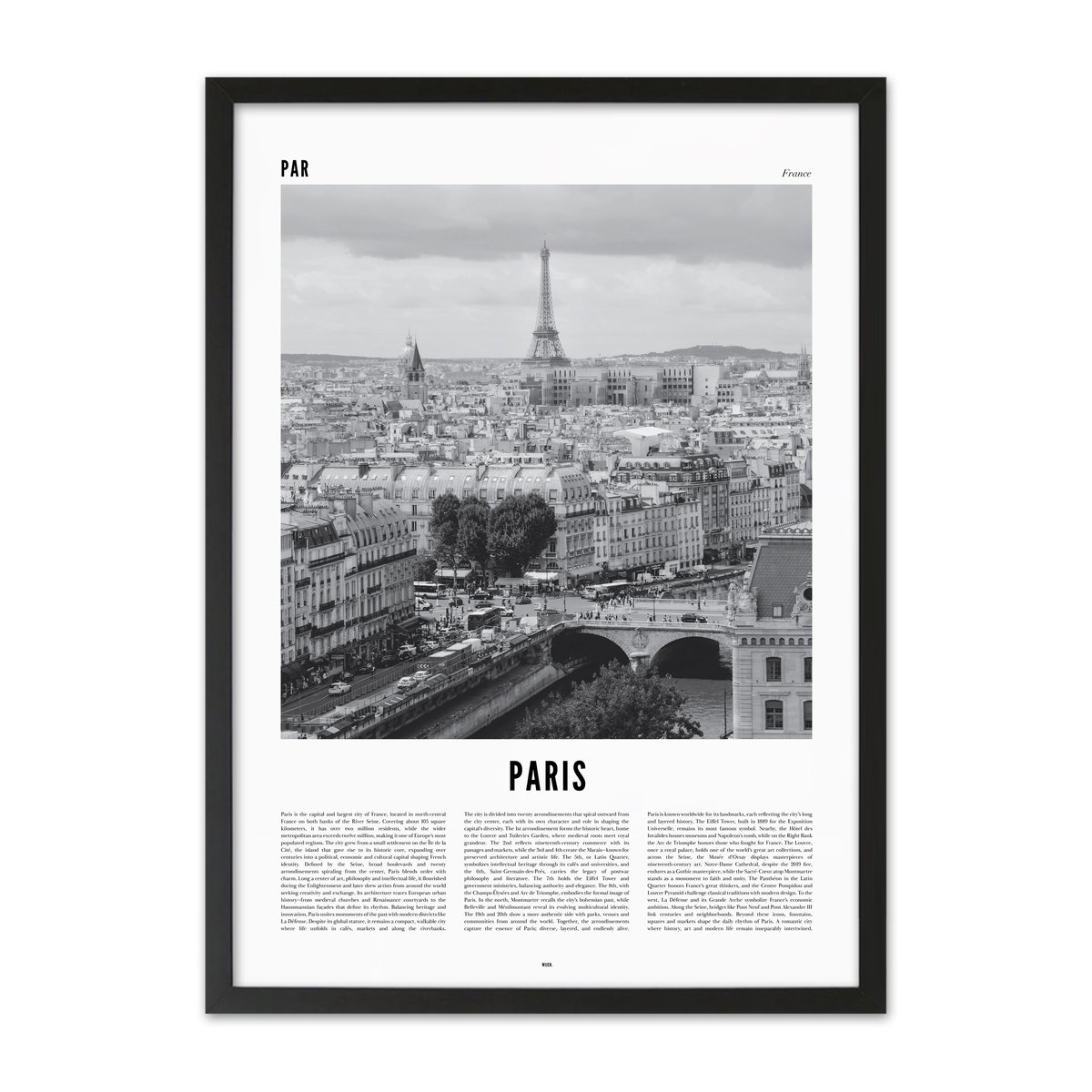 Poster van Parijs | WIJCK.