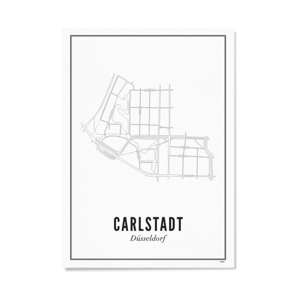 Poster of Düsseldorf - Carlstadt | WIJCK.