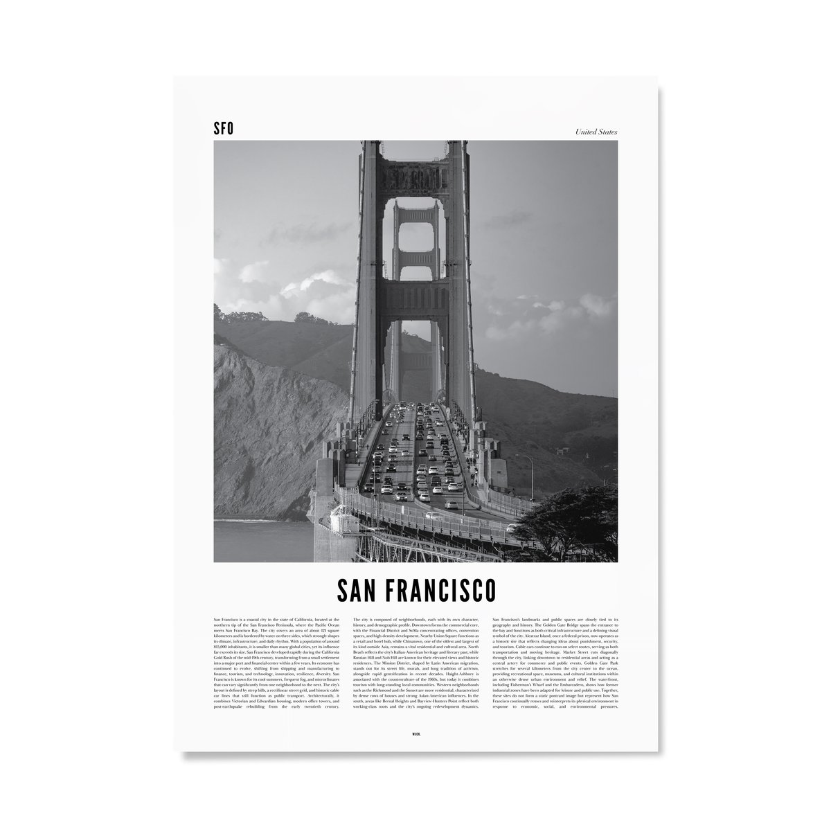 Poster of San Francisco | WIJCK.