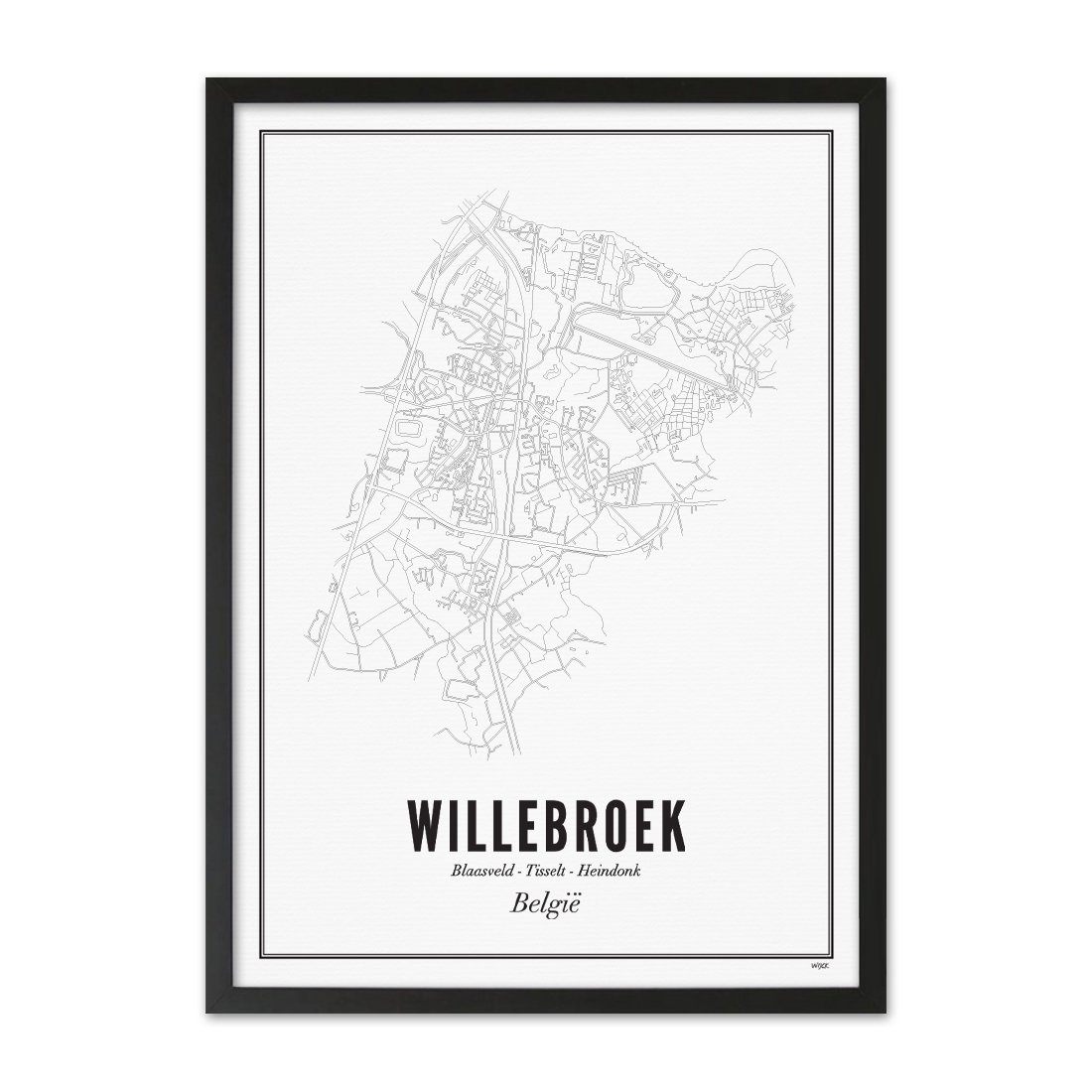 Poster van Willebroek - Donavi | WIJCK. 