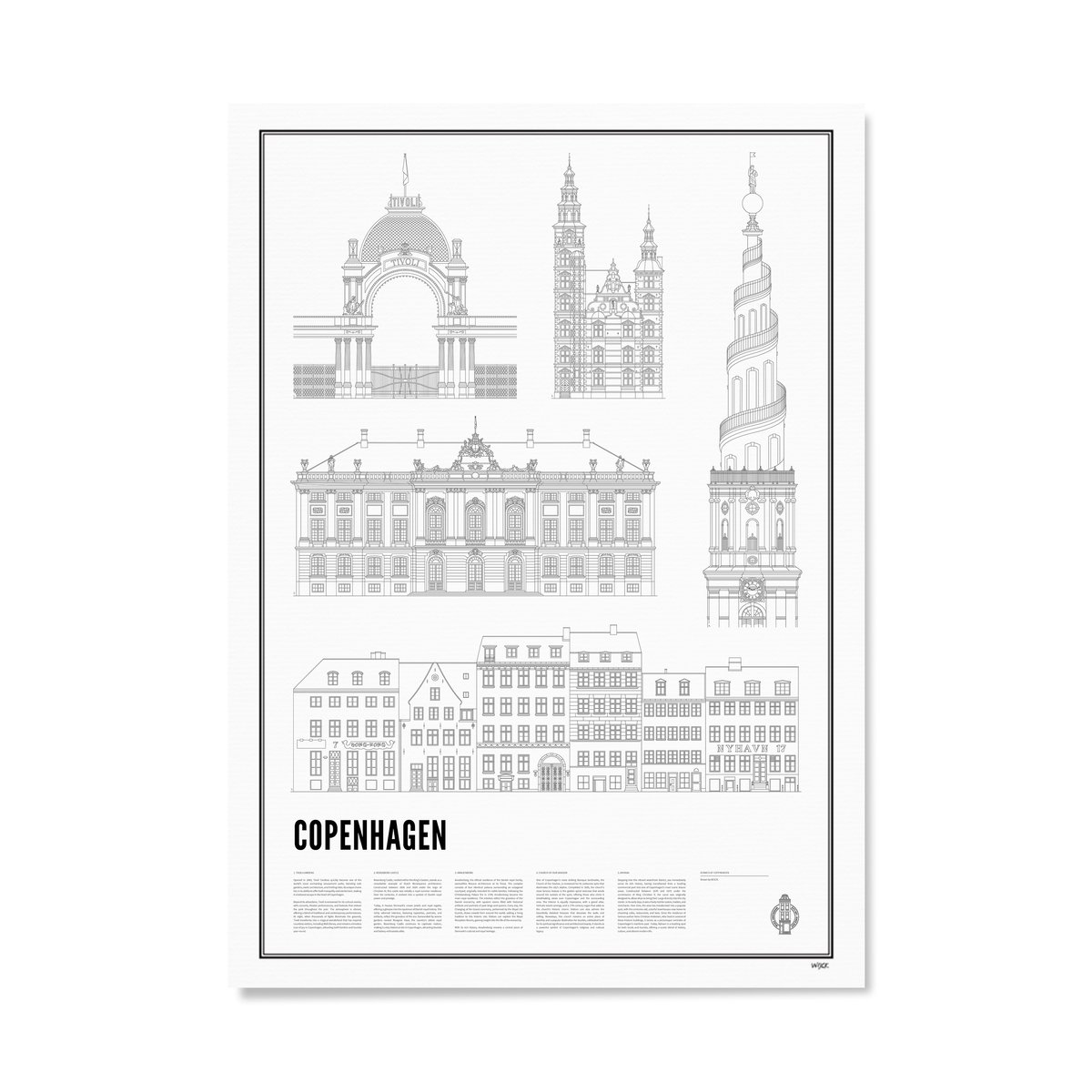 Poster von Iconics of Copenhagen | WIJCK.