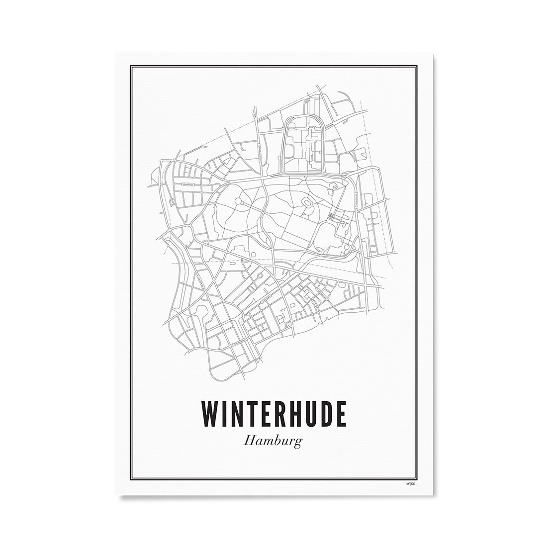 Affiches de Hamburg - Winterhude | WIJCK.