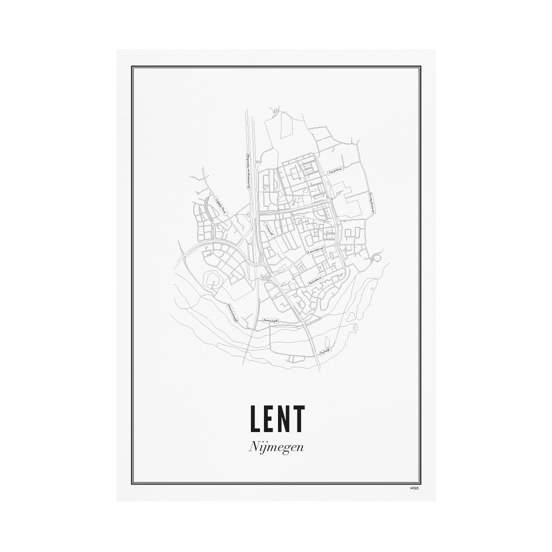 Poster van Nijmegen - Lent | WIJCK. 