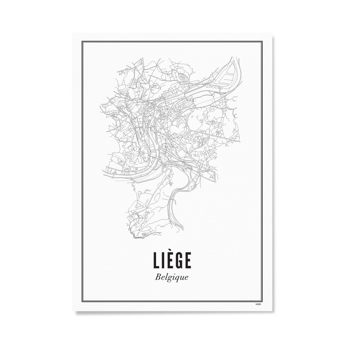 Poster von Liège - Stadt | WIJCK.
