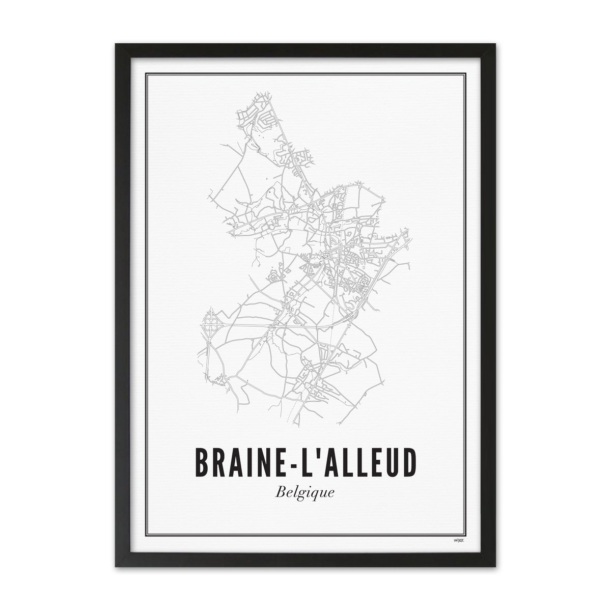 Poster van Braine-l'Alleud | WIJCK. 