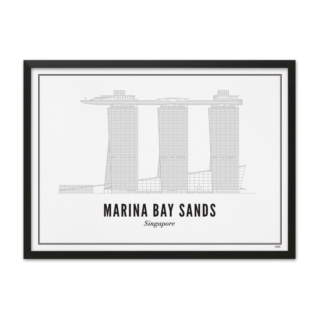 Affiches de Singapore - Marina Bay Sands | WIJCK.