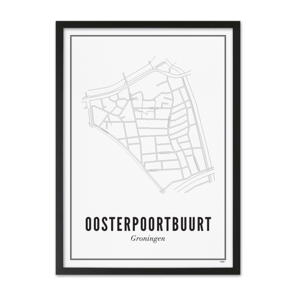 Poster van Groningen - Oosterpoortbuurt | WIJCK. 