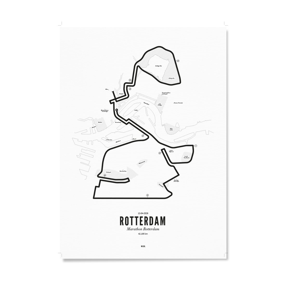 Poster of Marathon Rotterdam 2026 | WIJCK.