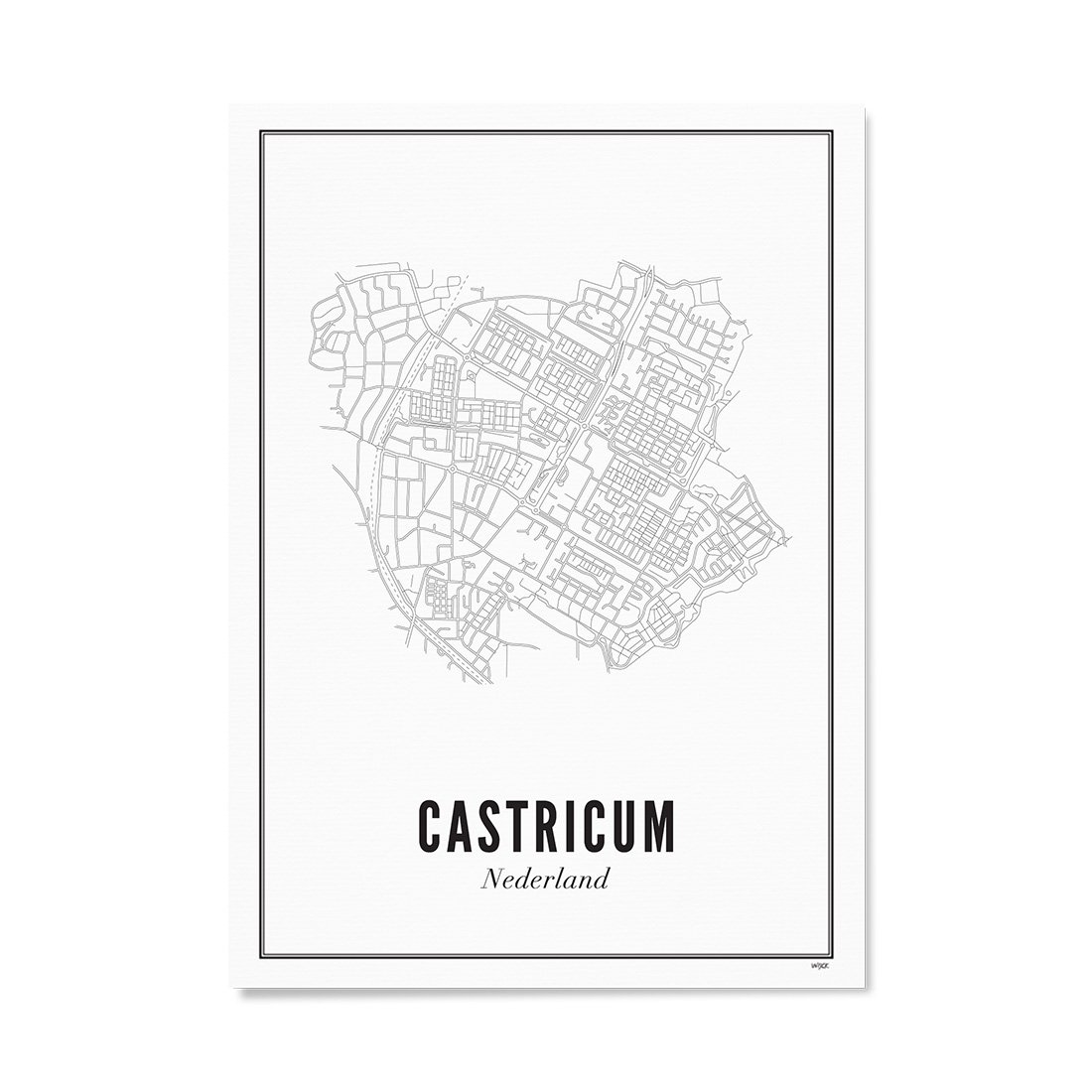 Poster van Castricum - Stad | WIJCK. 