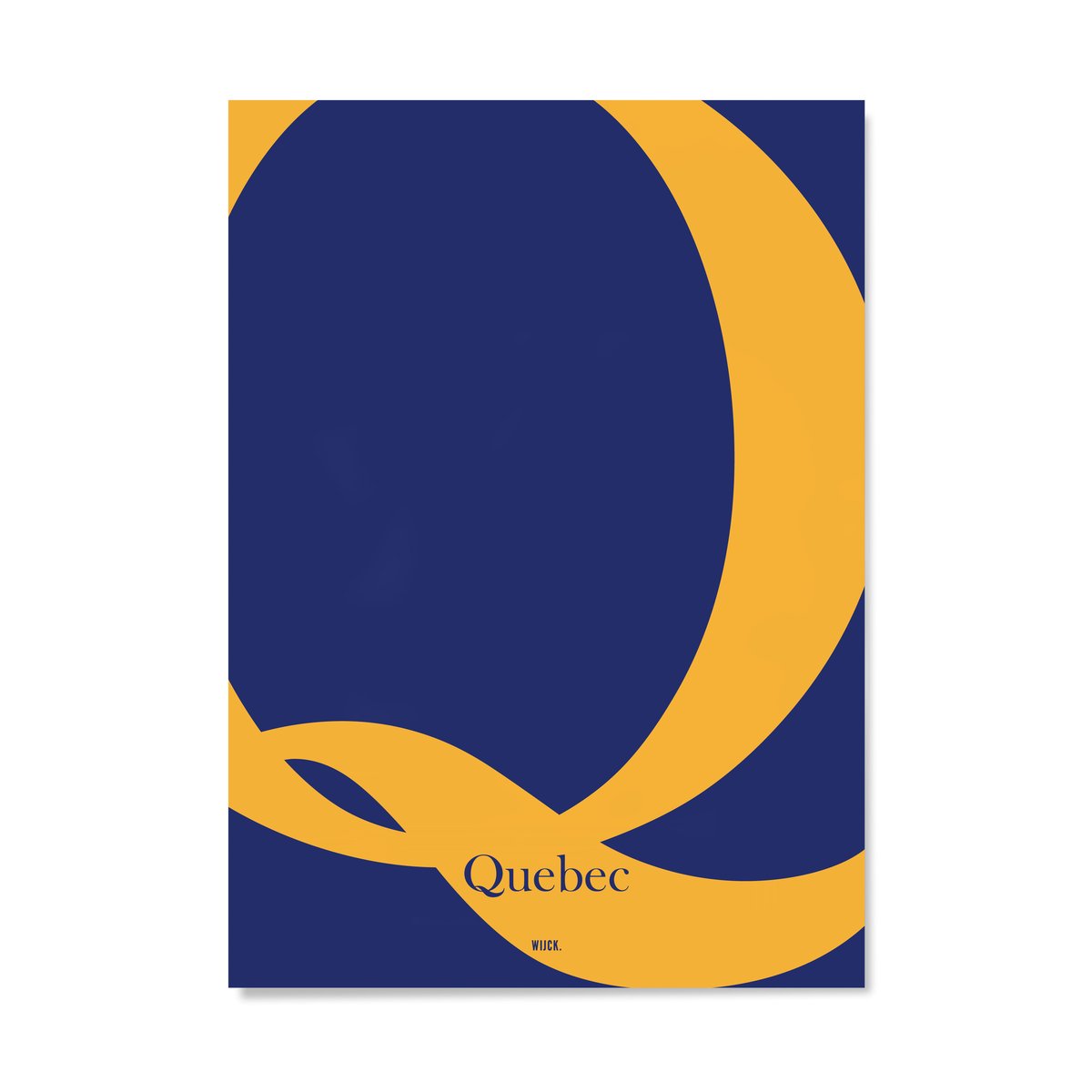 Poster von Q von Quebec | WIJCK.