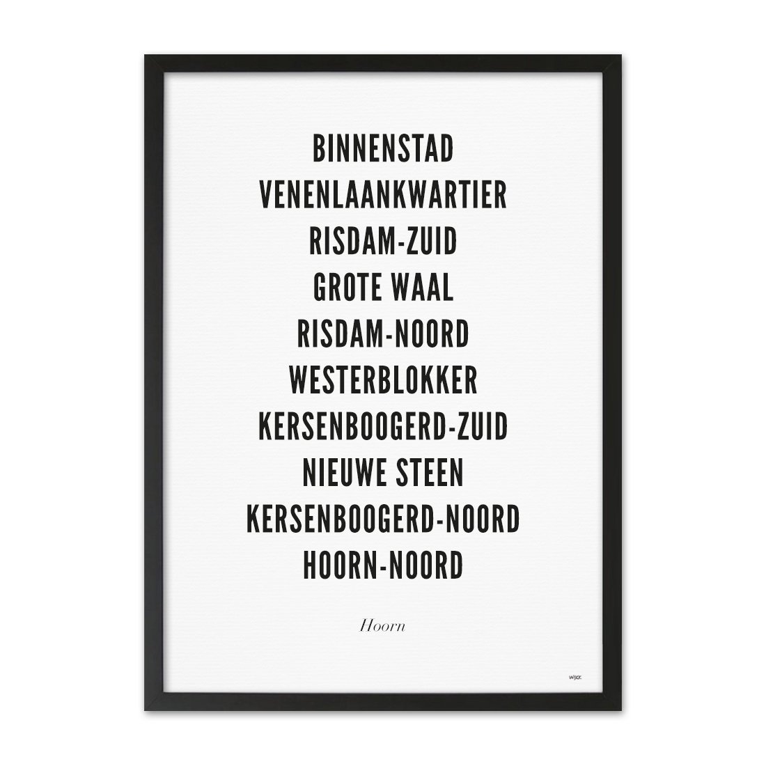 Poster von Hoorn - Stadt | WIJCK.
