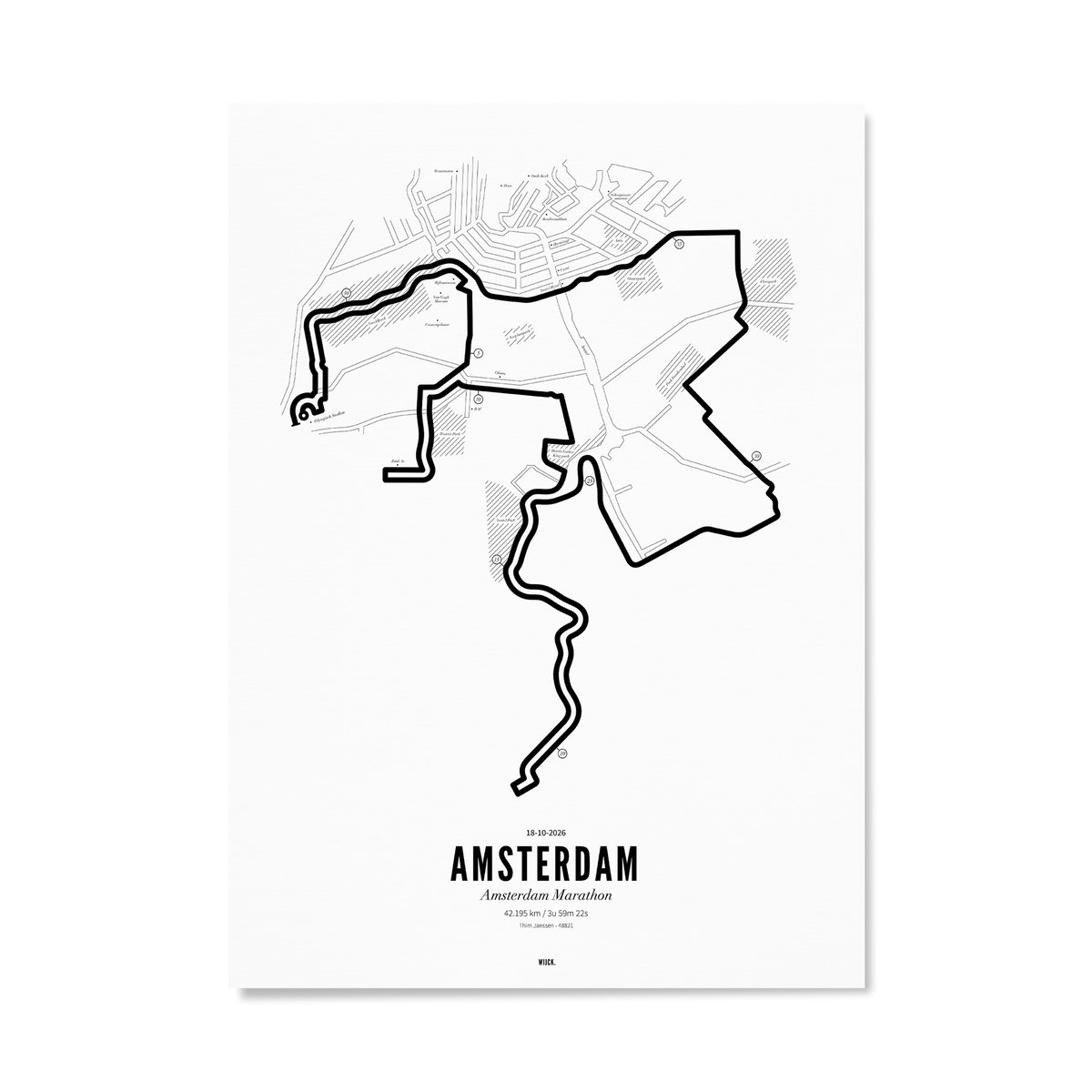 Poster van Marathon Amsterdam 2026 | WIJCK. 
