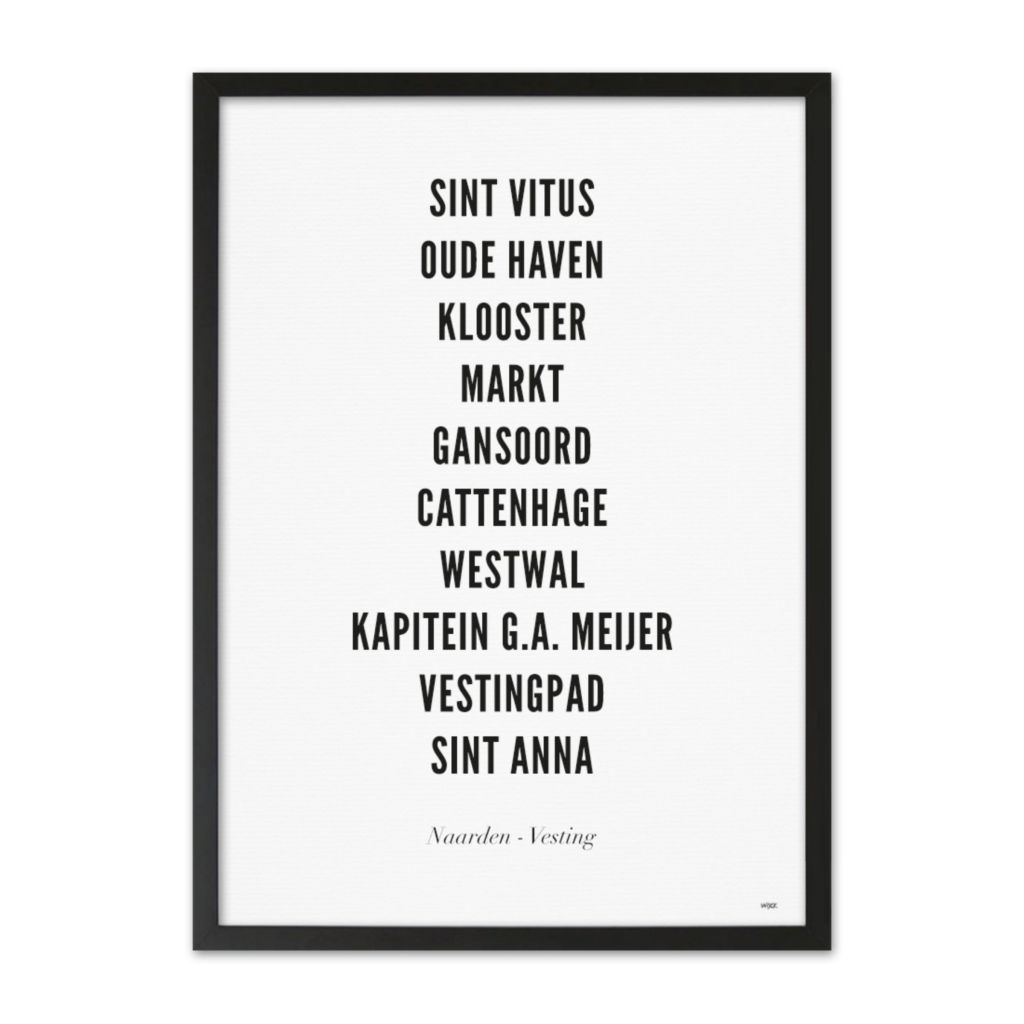 Poster von Naarden-Vesting - Stadt | WIJCK.