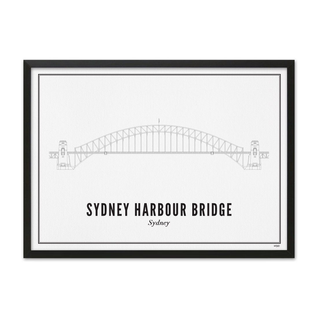 Poster von Sydney - Sydney Harbour Bridge | WIJCK.