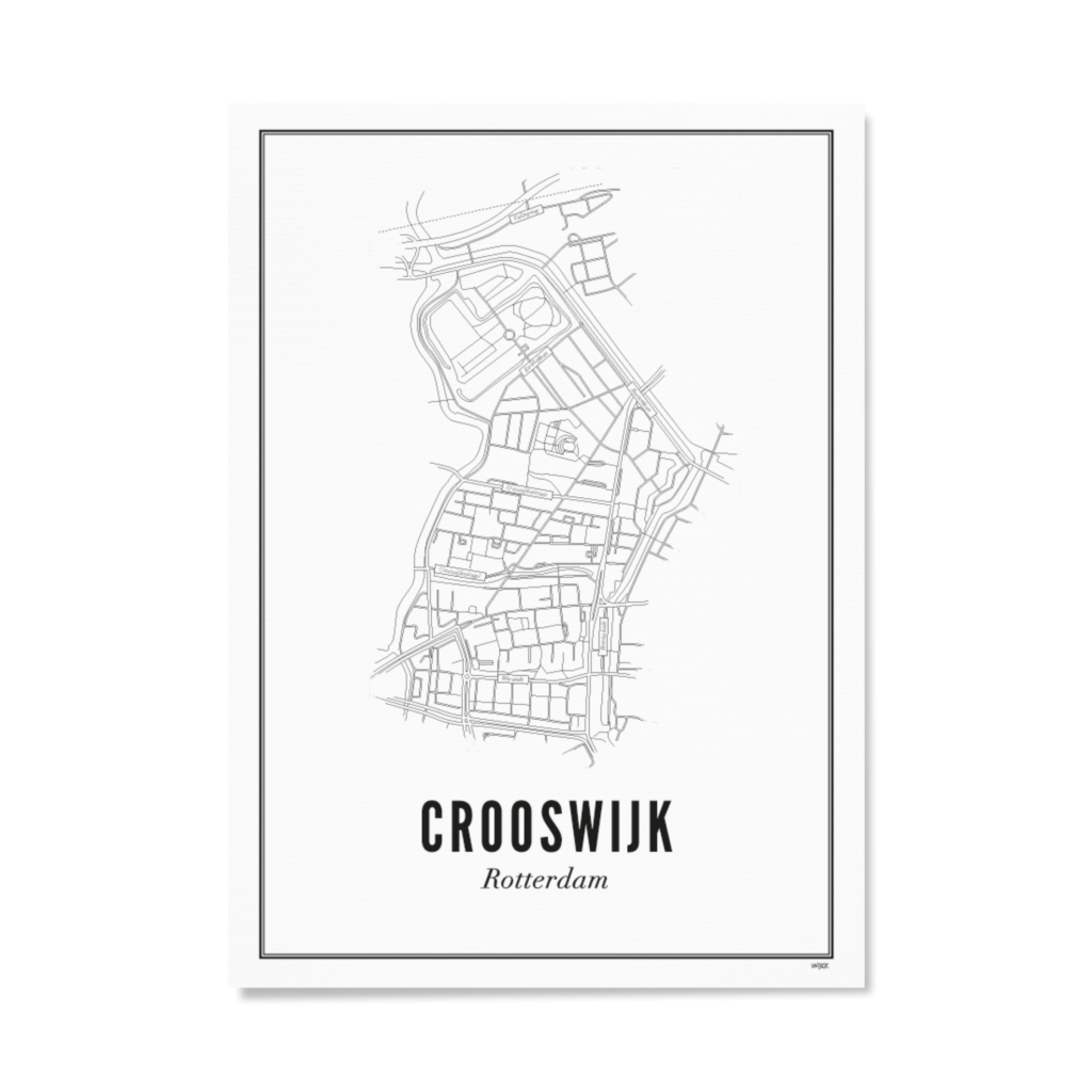 Poster of Rotterdam - Crooswijk | WIJCK.