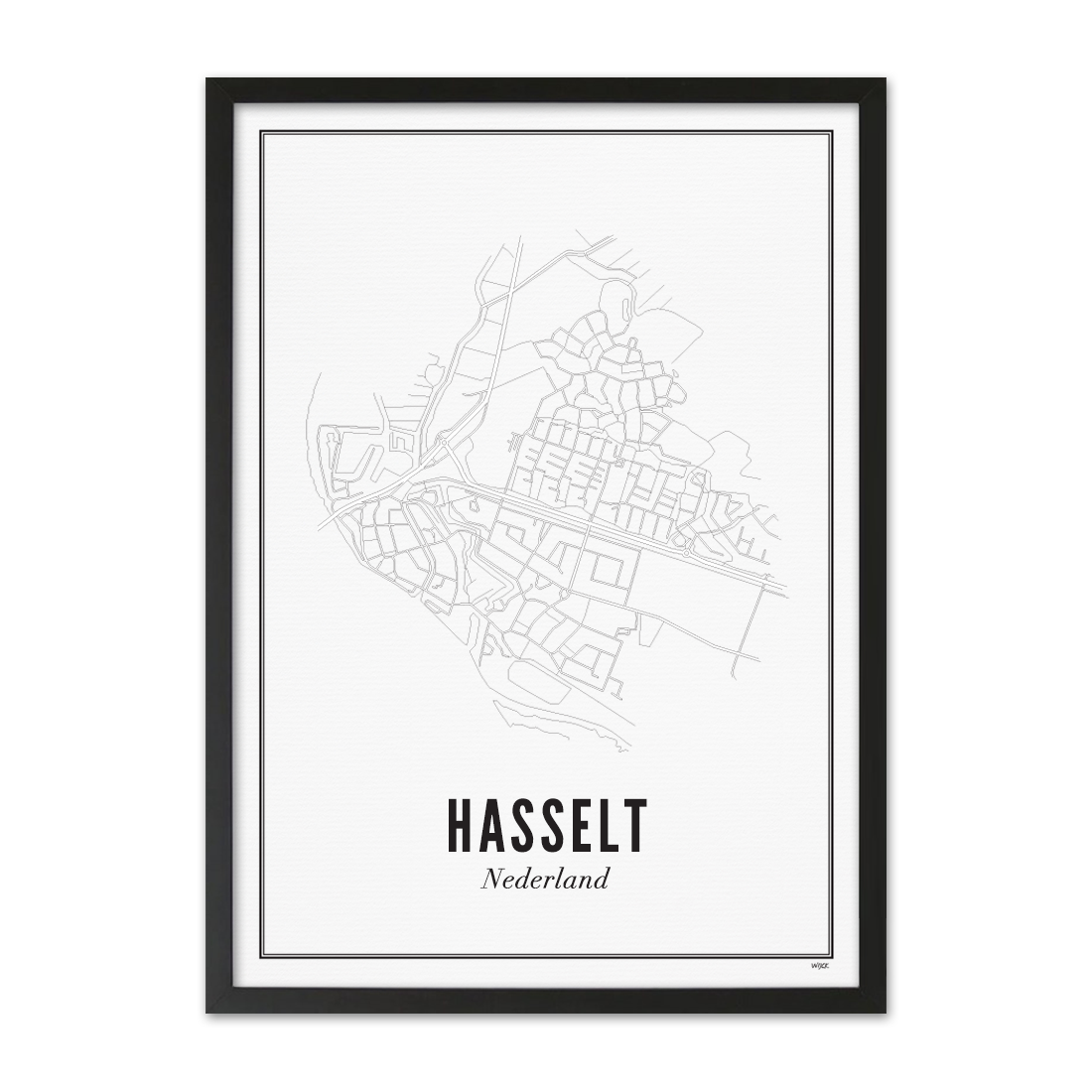 Poster of Hasselt - City NL | WIJCK.