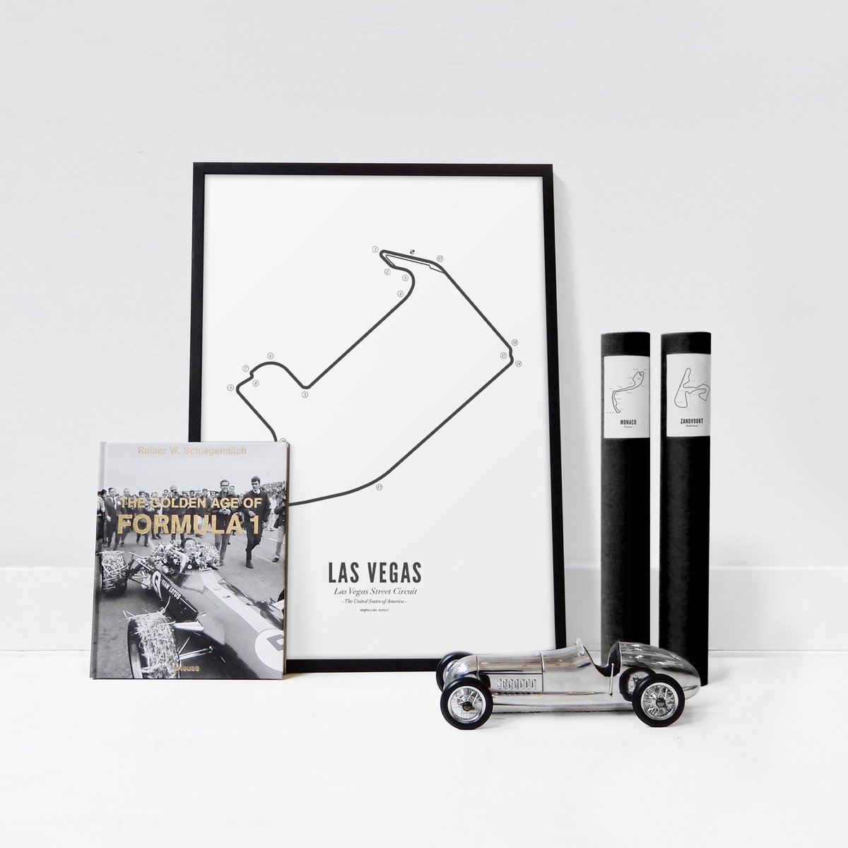 Poster of Las Vegas Circuit - White Edition | WIJCK.