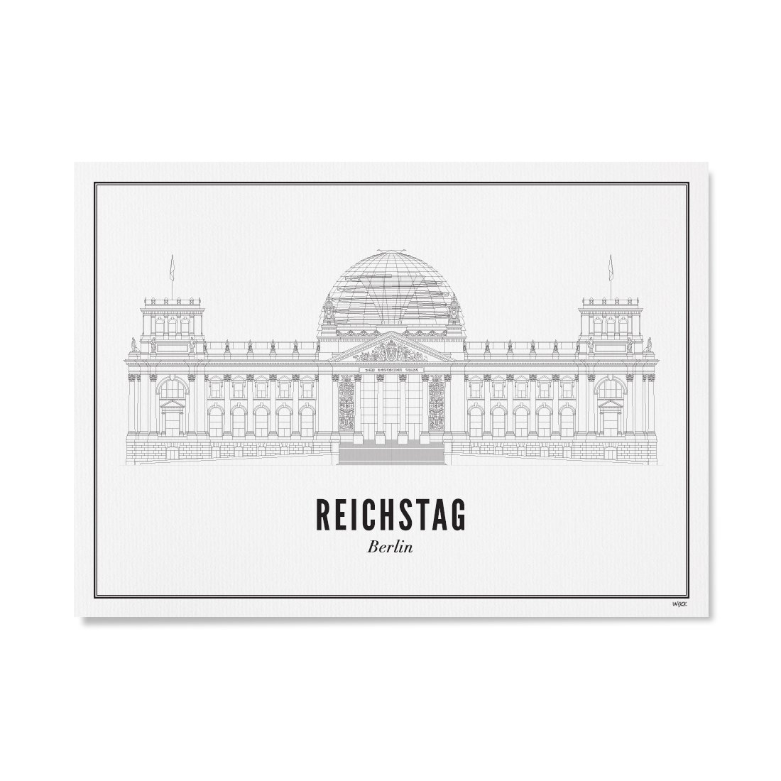 Poster van Berlijn - Reichstag | WIJCK. 