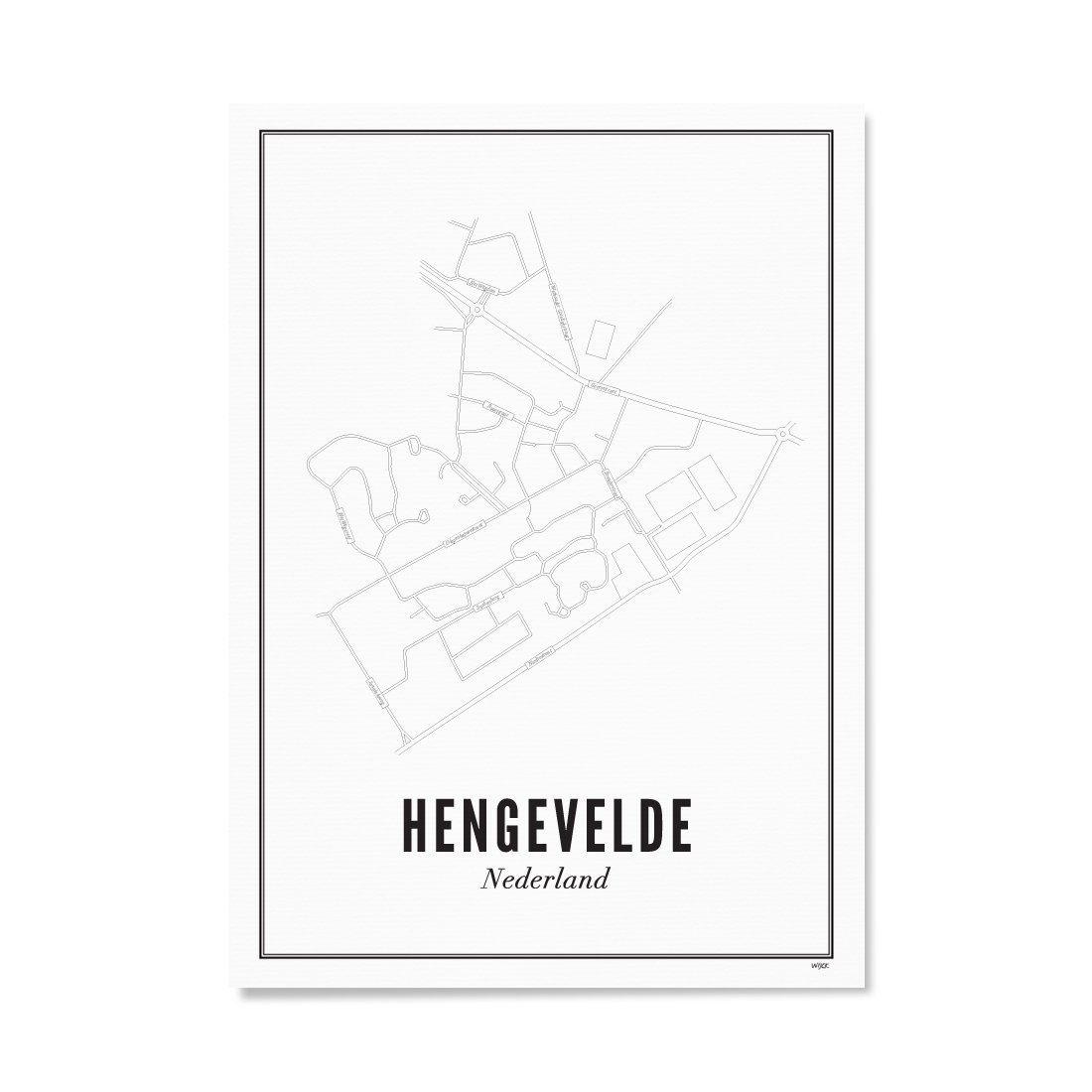 Poster von Hengevelde - Stadt | WIJCK.