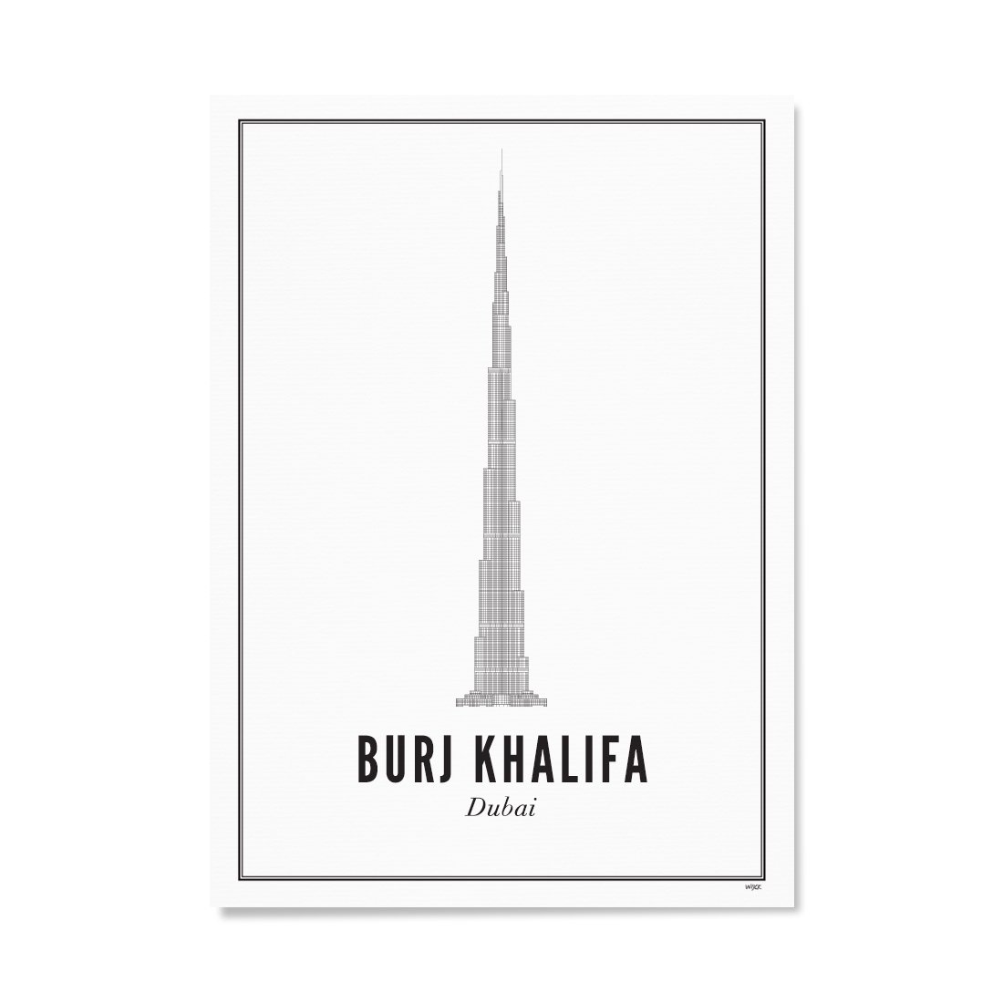 Poster of Dubai - Burj Khalifa | WIJCK.