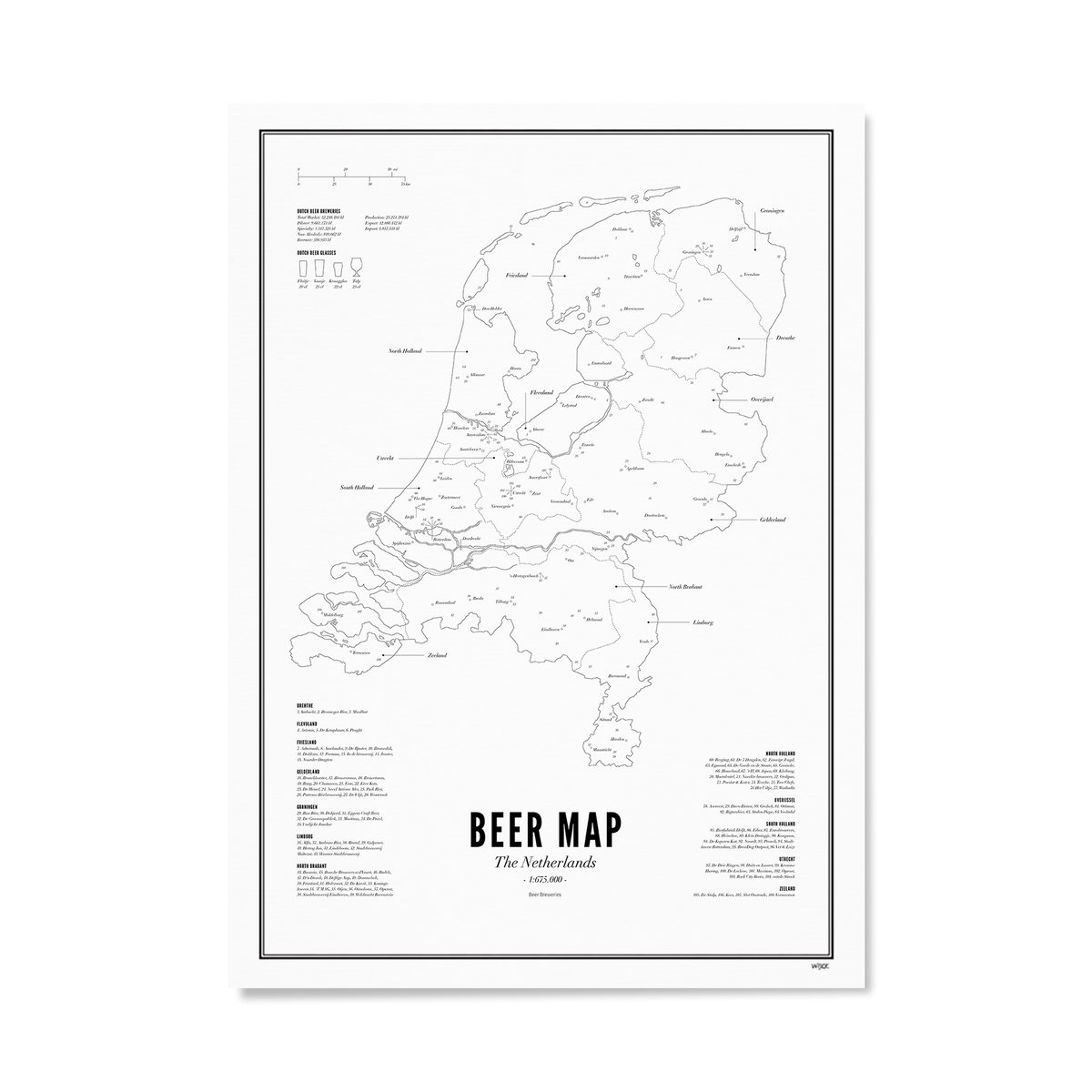 Poster van Bier Poster - Nederland | WIJCK. 