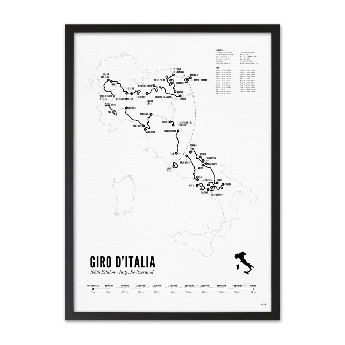Affiches de Giro d'Italia - 2023 | WIJCK.