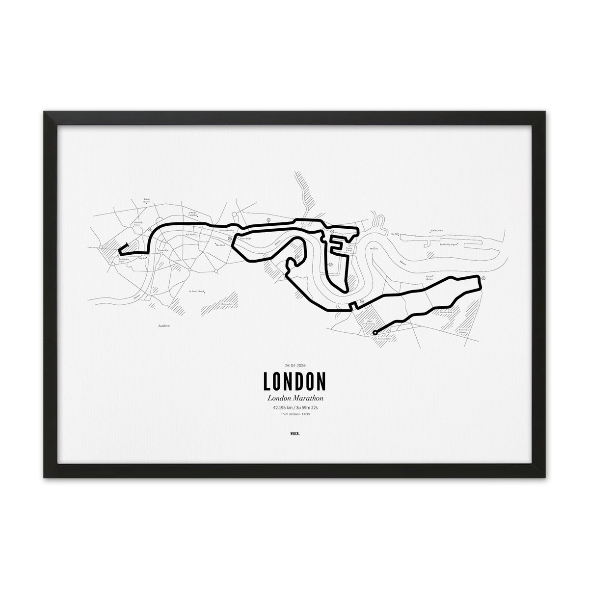 Affiches de Marathon London 2026 | WIJCK.