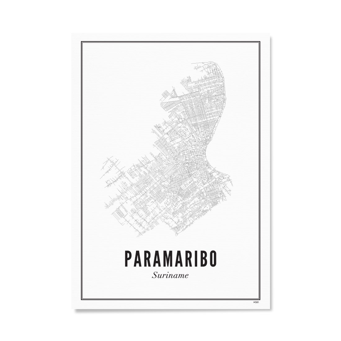 Poster van Paramaribo - Stad | WIJCK. 